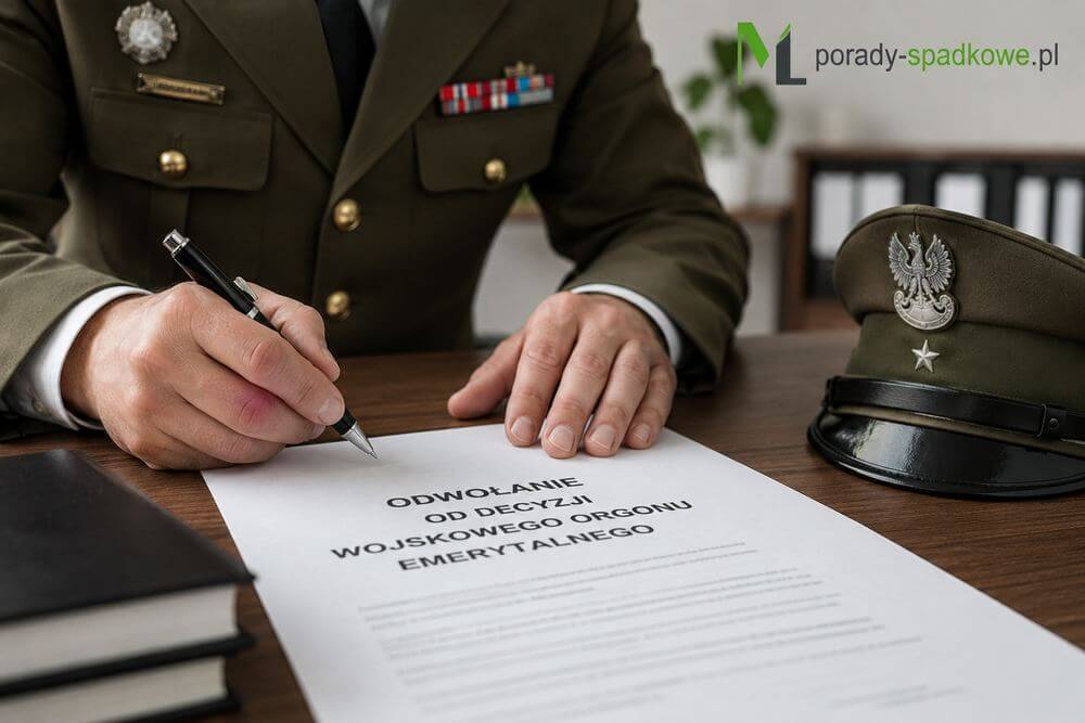 Odwołanie od decyzji wojskowego organu emerytalnego – termin, dokumenty i procedura